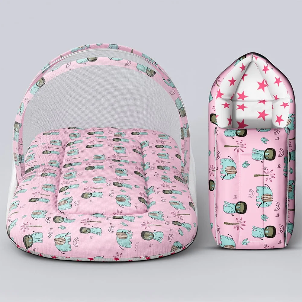 Baby Bedding Set and Sleeping Bag Combo pink