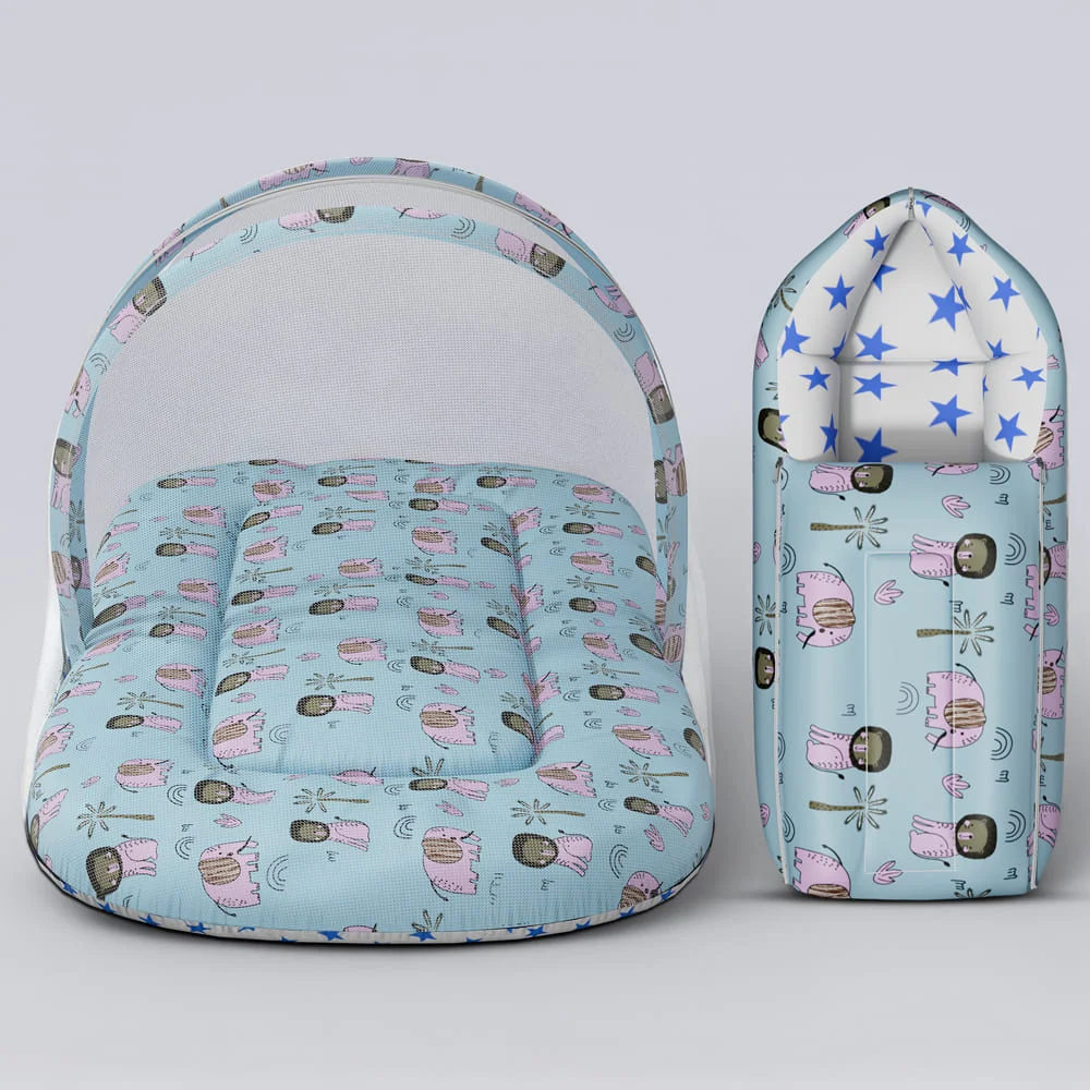 Baby Bedding Set and Sleeping Bag Combo Blue