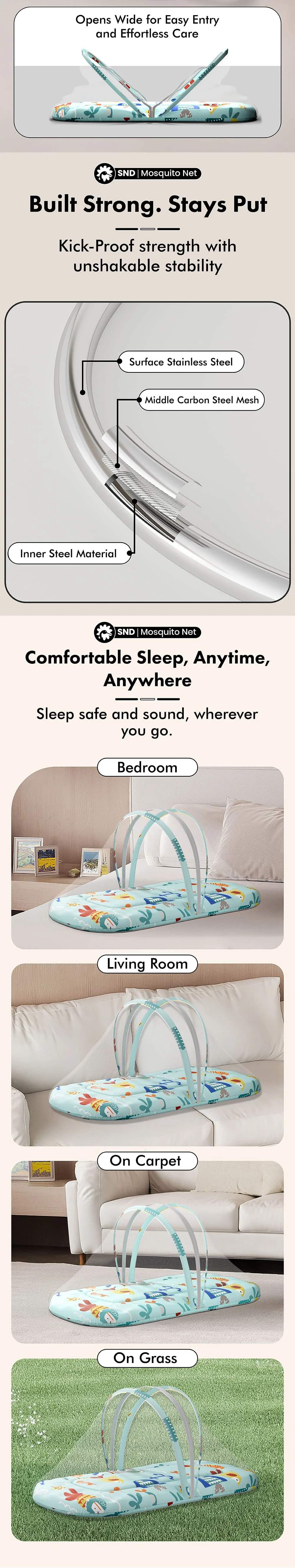 Bed Set with Mosquito Net