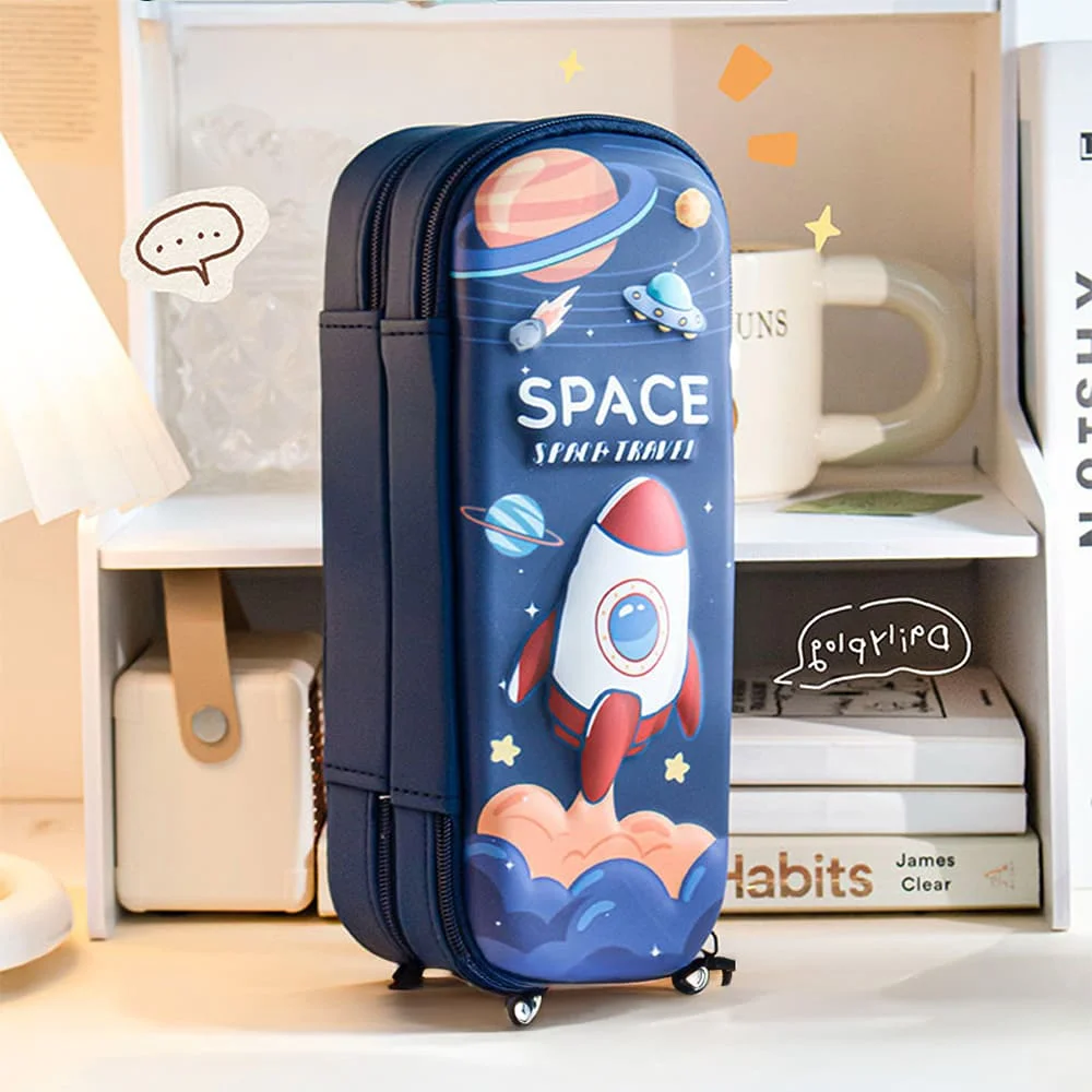 Double decker 3D pencil Box