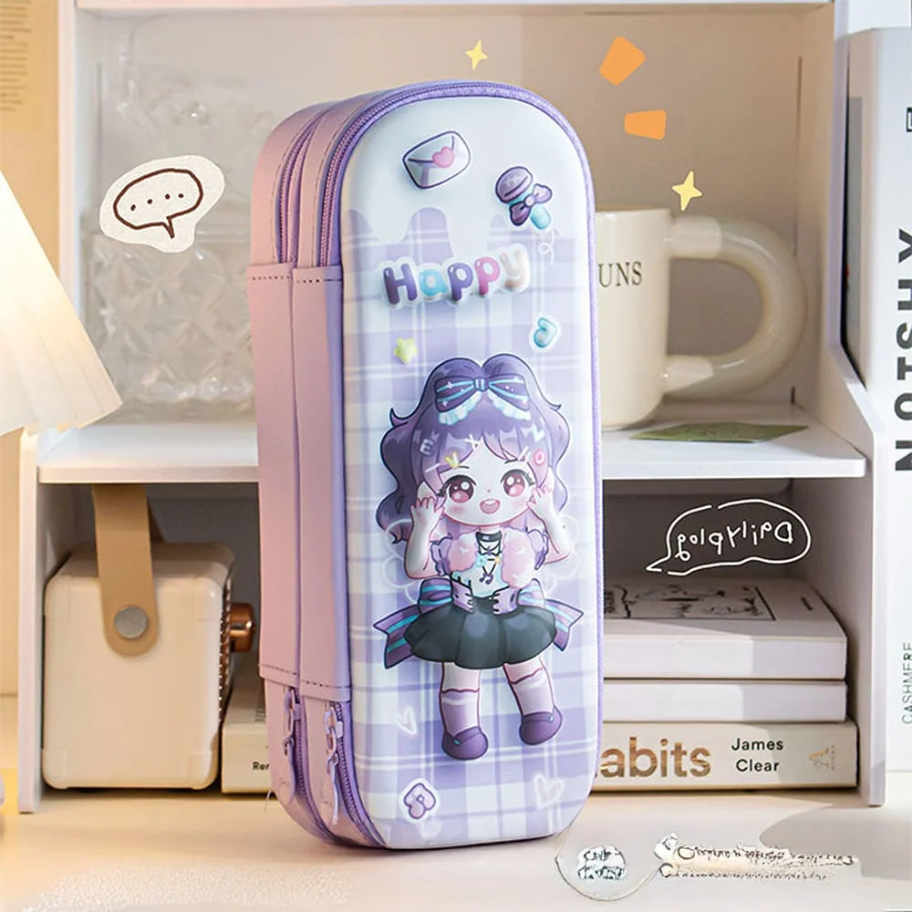 Double decker 3D pencil Box