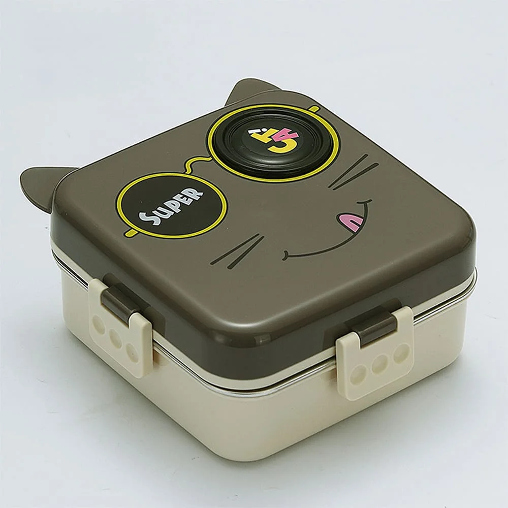 Eye Stainless Steel Lunch Box Dark Grey