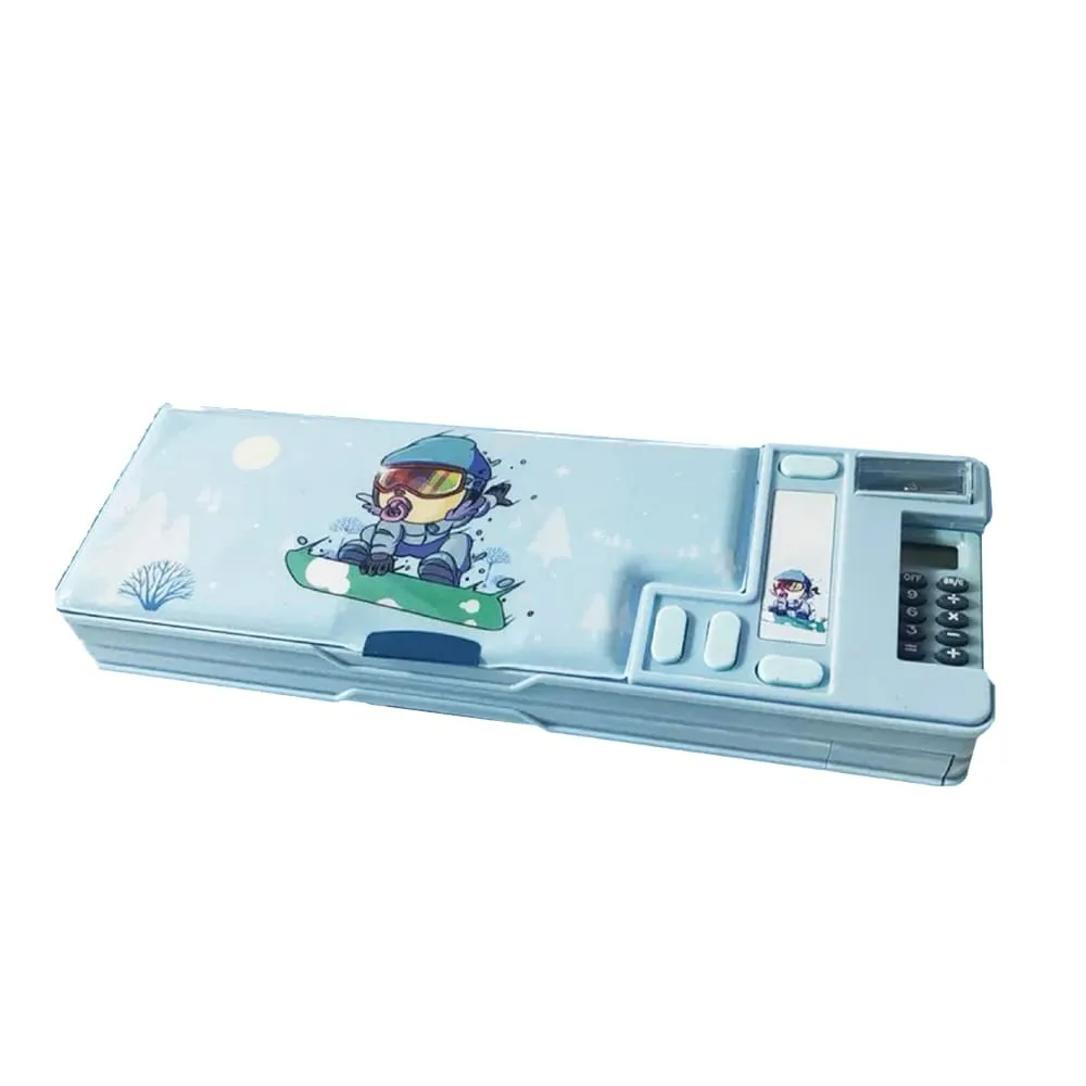 Multi-Functional Pencil Box for Kids - Skateboard boy