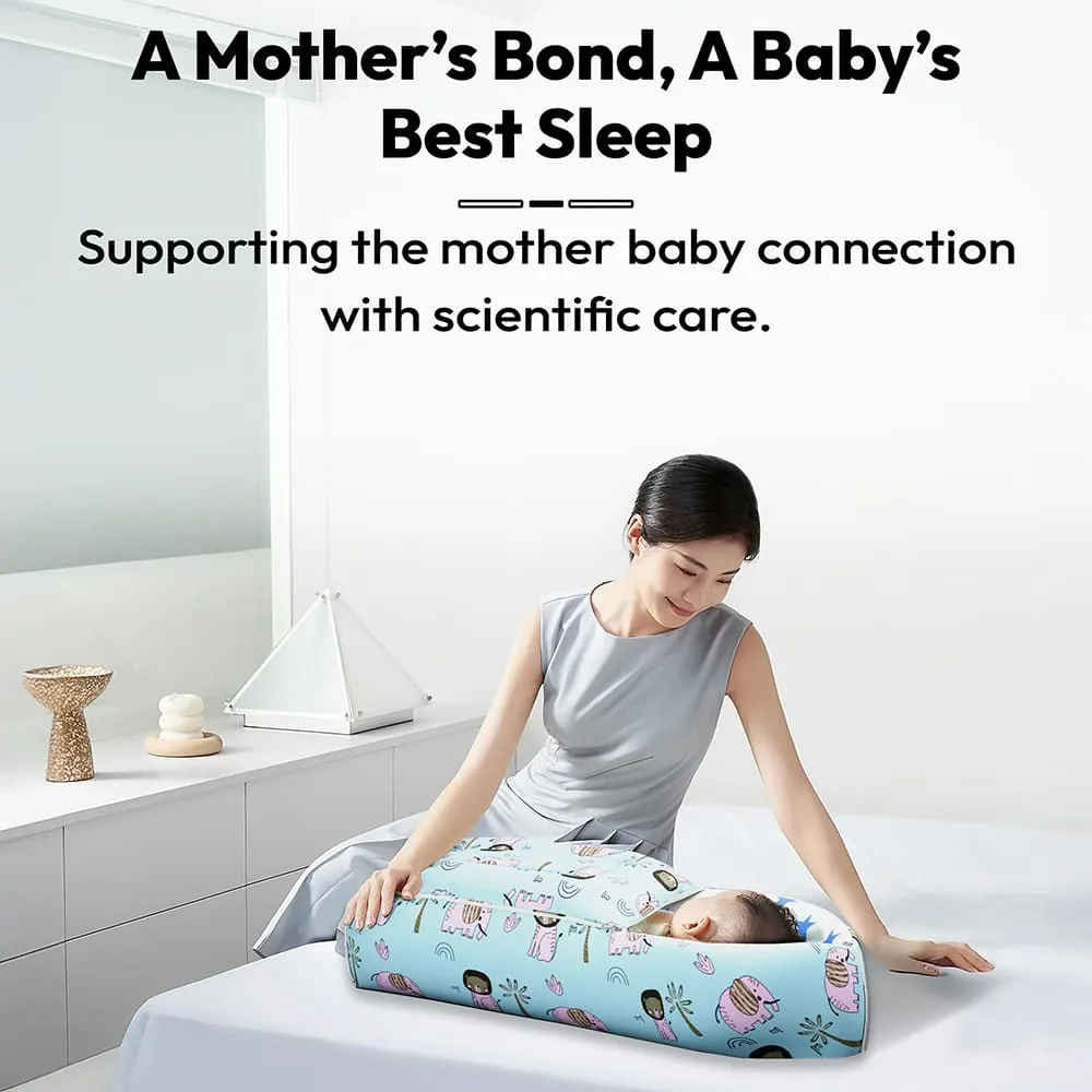 StarAndDaisy 3-in-1 Sleeping Bag for Newborn - Elephant Print Blue