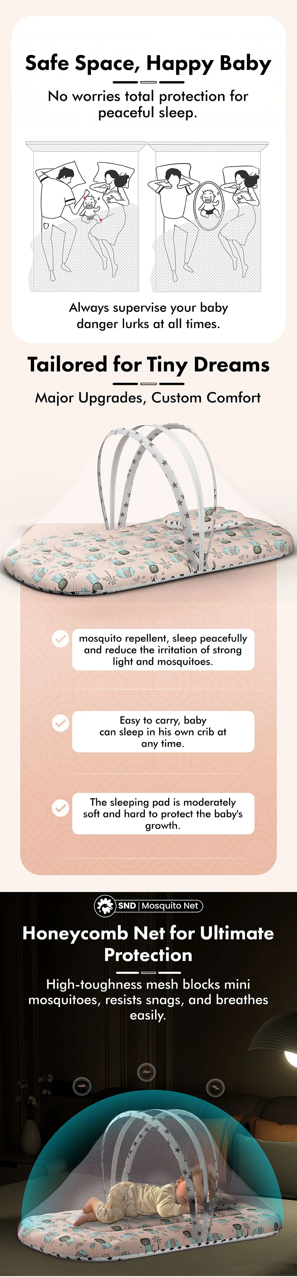 Baby-Beddingset-with-mosquito net