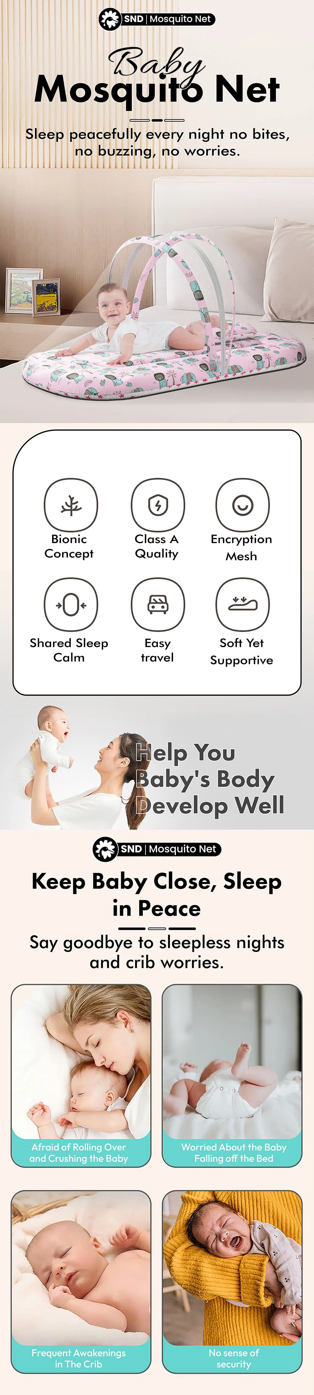 Baby-Beddingset-with-mosquito net