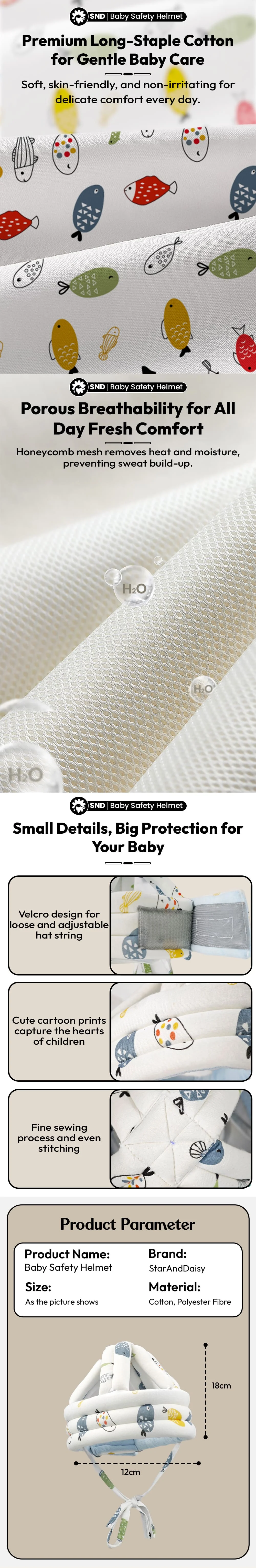 Baby safety helmet