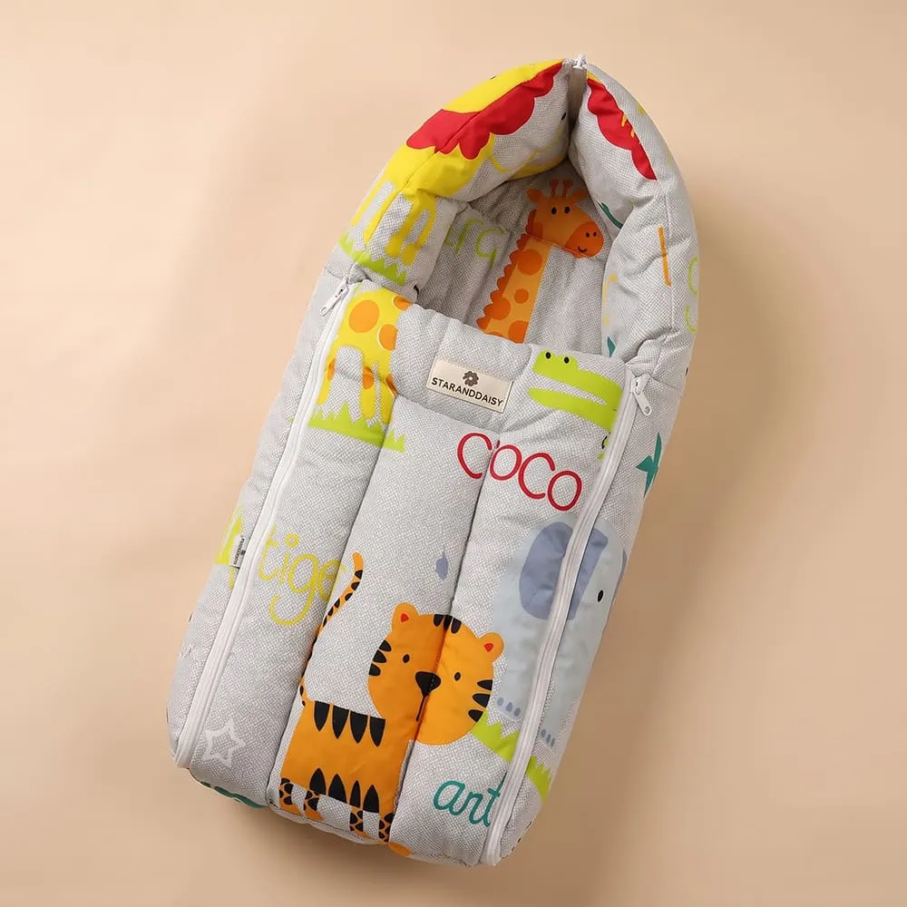 baby sleeping bag animal print