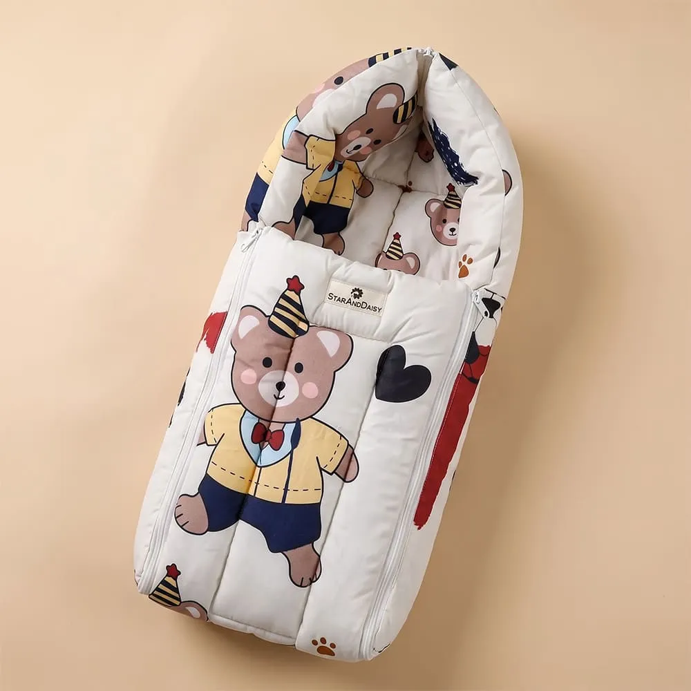 baby sleeping bag bunny print