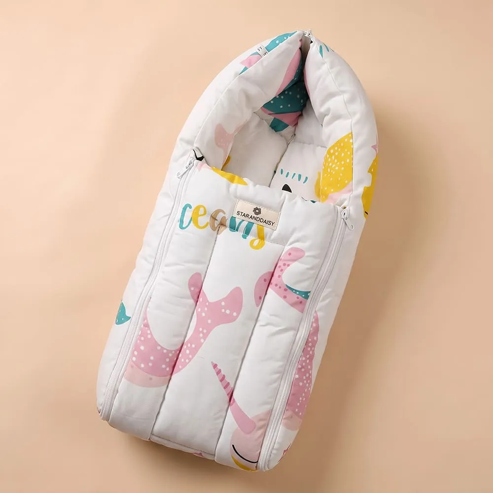 baby sleeping bag ocean print