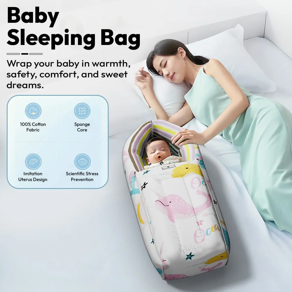 baby sleeping bag ocean print