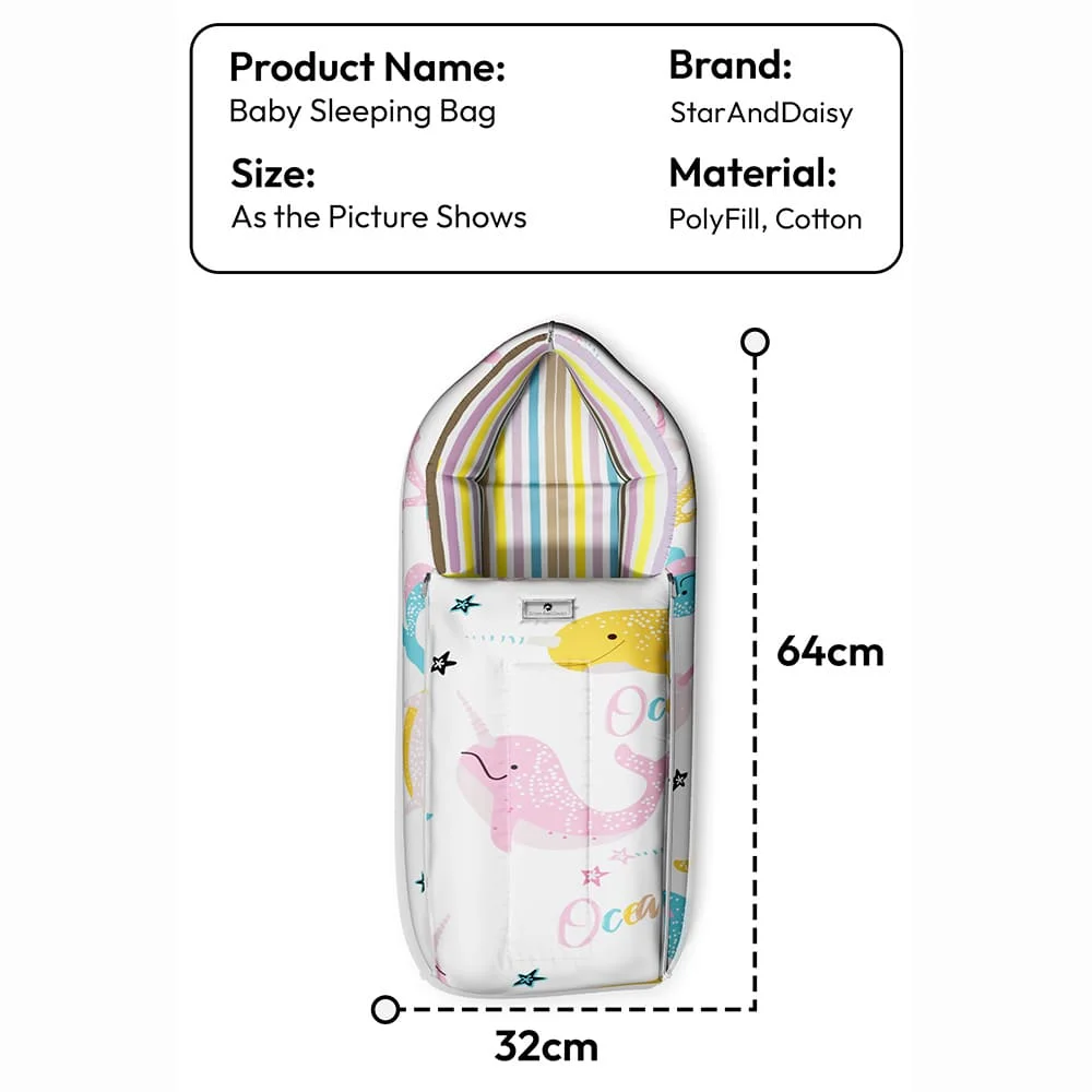 baby sleeping bag ocean print