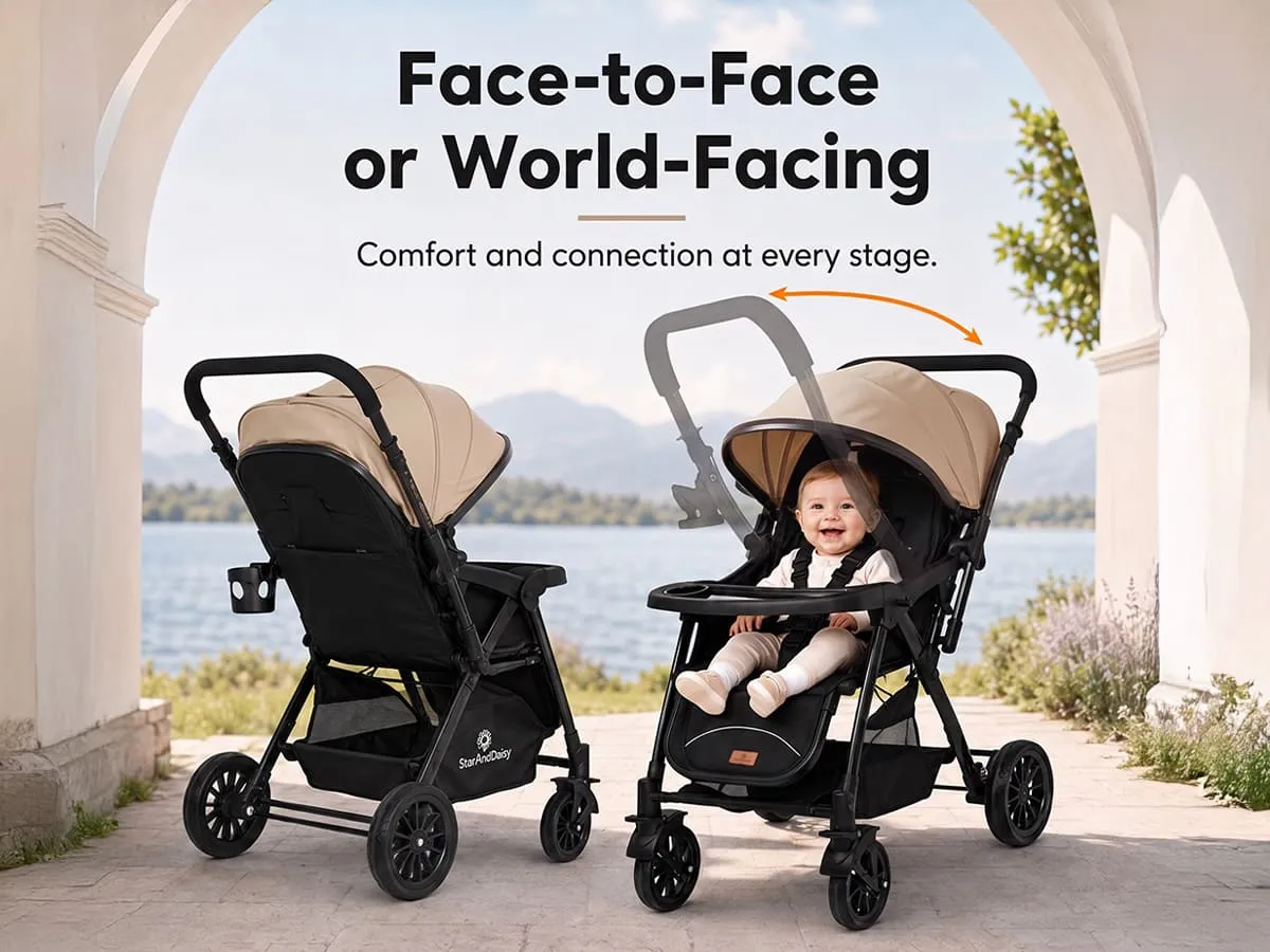 City Joy Baby Stroller with Reversible Handle
