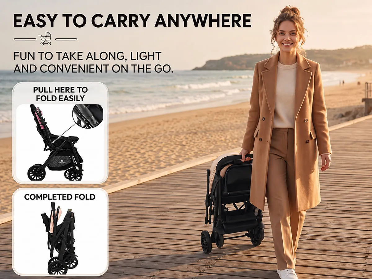 City Joy Baby Stroller with Reversible Handle