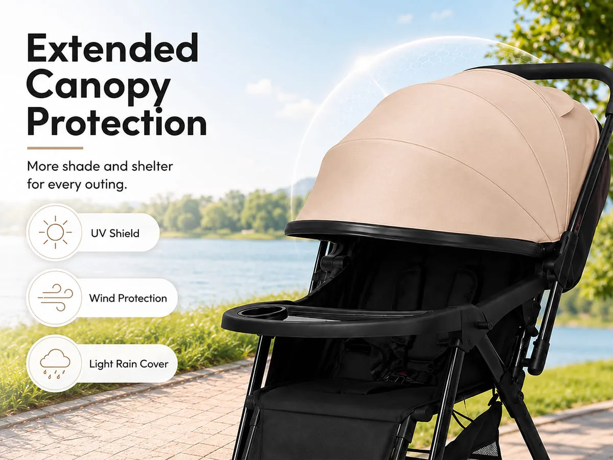 City Joy Baby Stroller with Reversible Handle