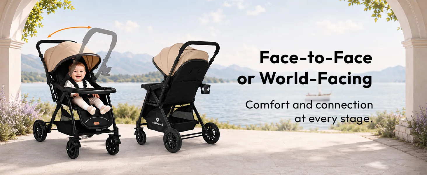 City Joy Baby Stroller with Reversible Handle
