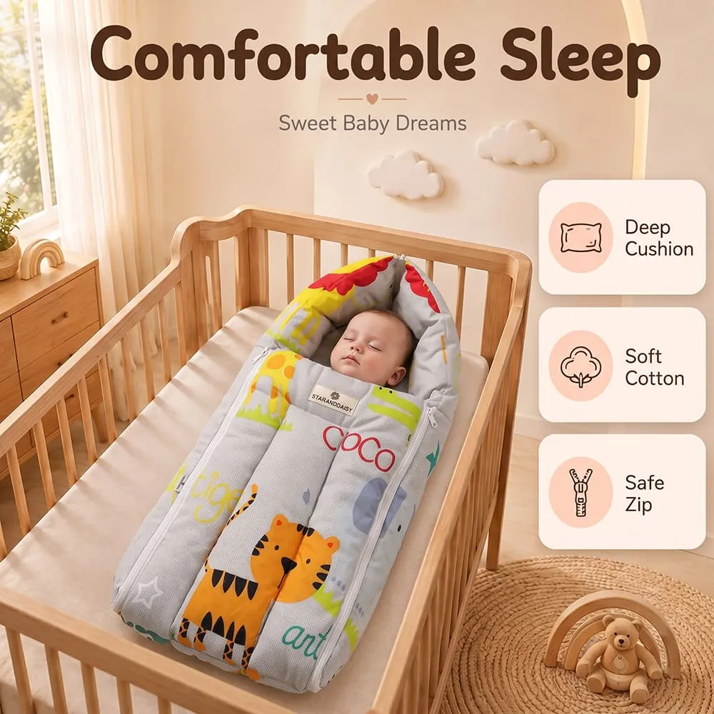 comfortable sleep baby sleeping bag animal print