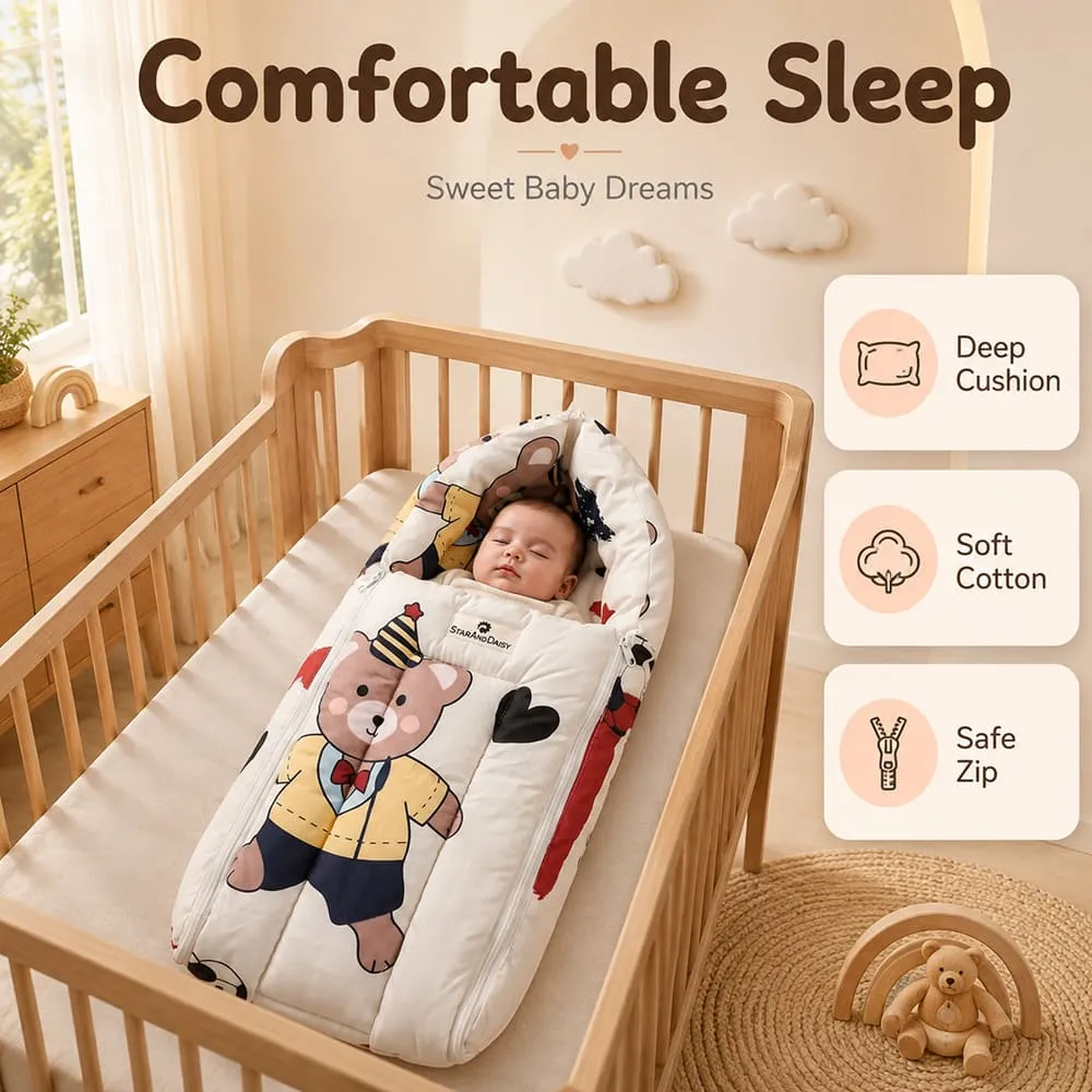 comfortable sleep baby sleeping bag bunny print