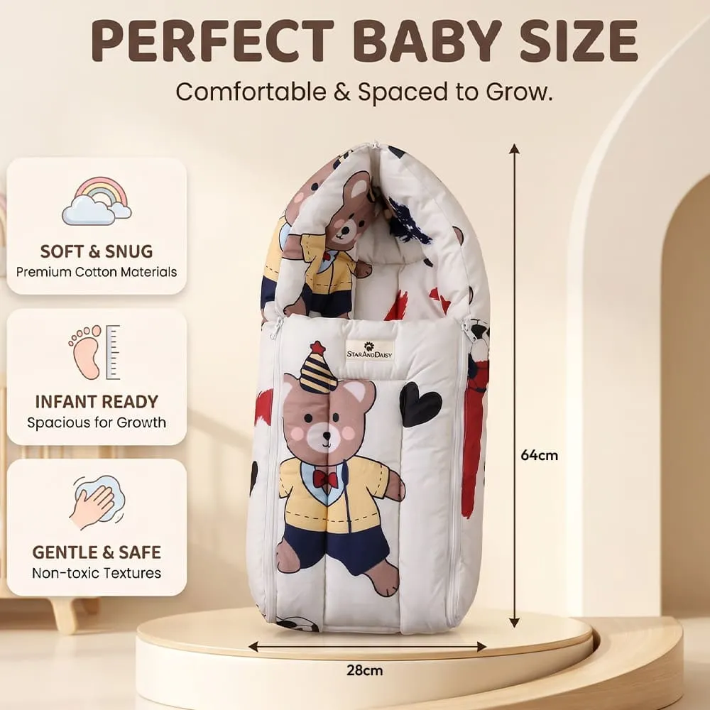 details and dimension baby sleeping bag bunny print