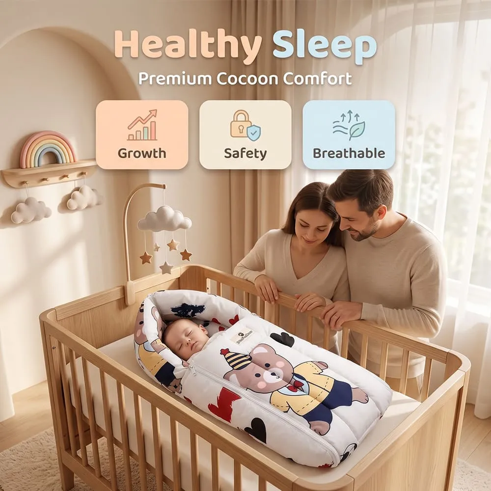 health sleep with baby sleeping bag bunny print