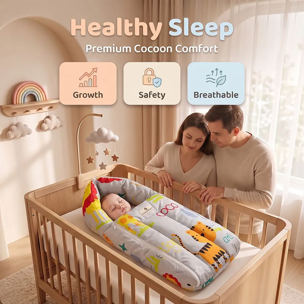 healty sleep baby sleeping bag animal print