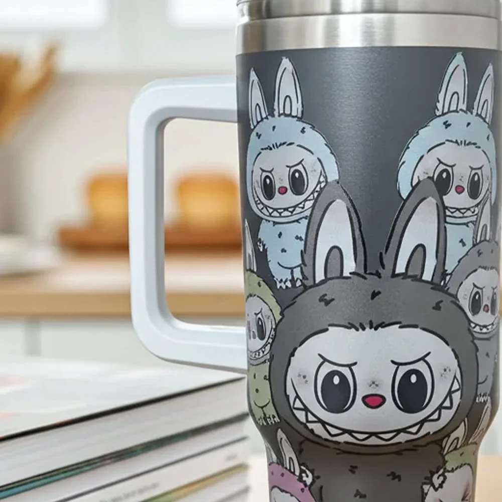 labubu tumbler with handle