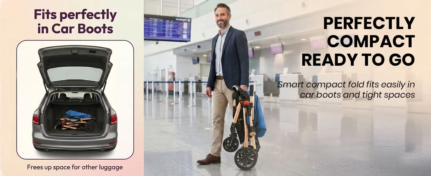 Luna Luxe Baby Stroller – Convertible Stroller Pram