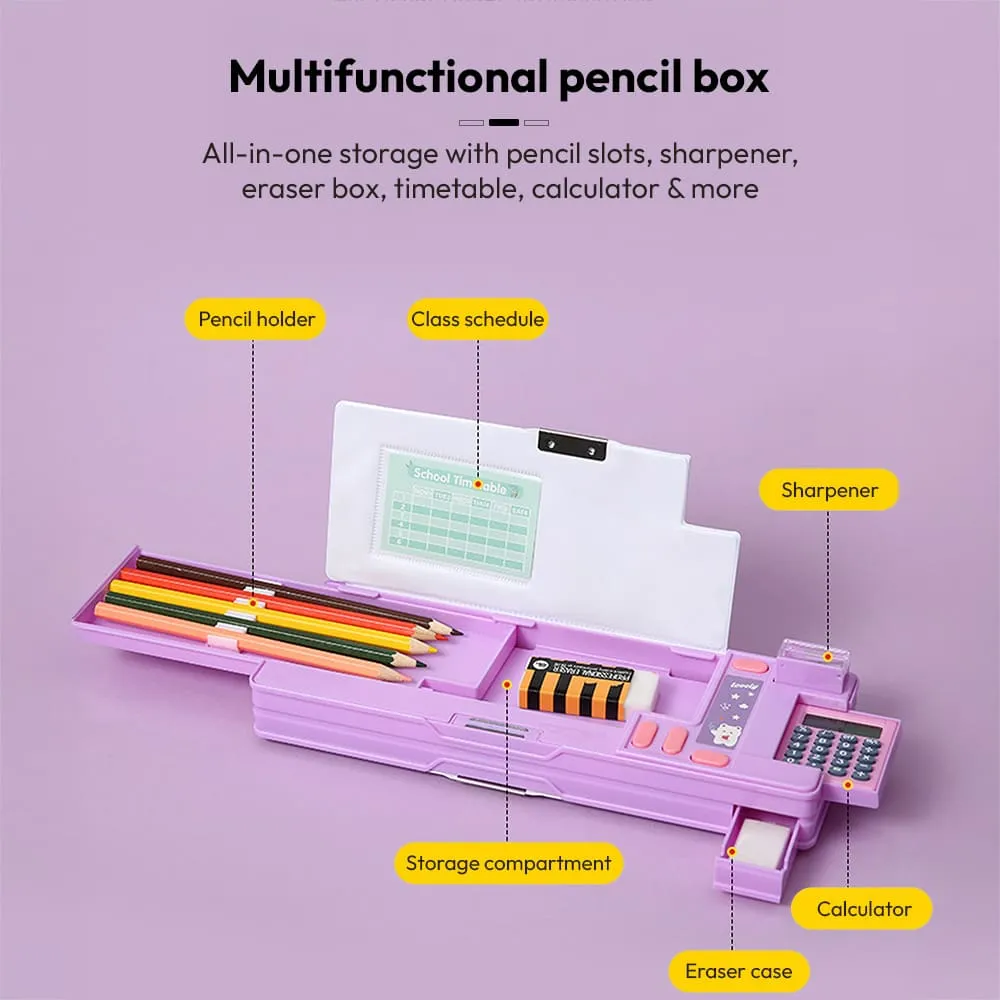 multifunctional kids pencil box for school