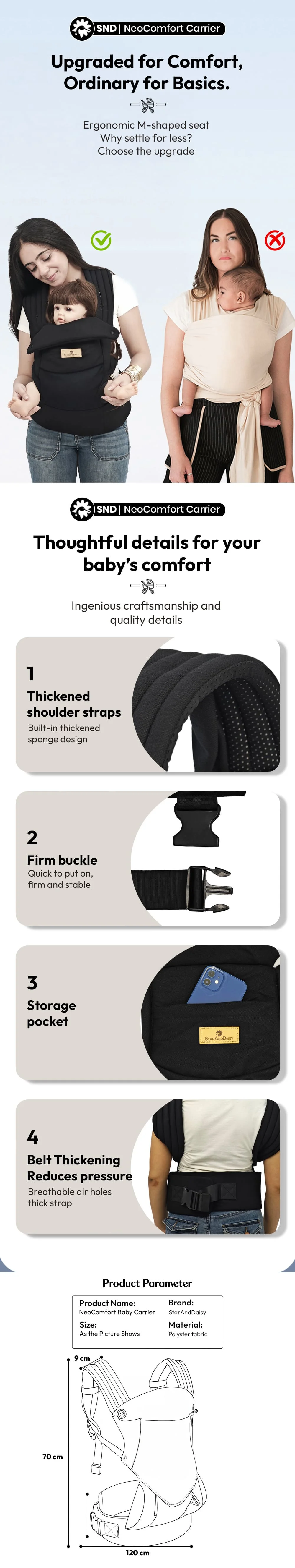 Neo Comfort Baby Carrier