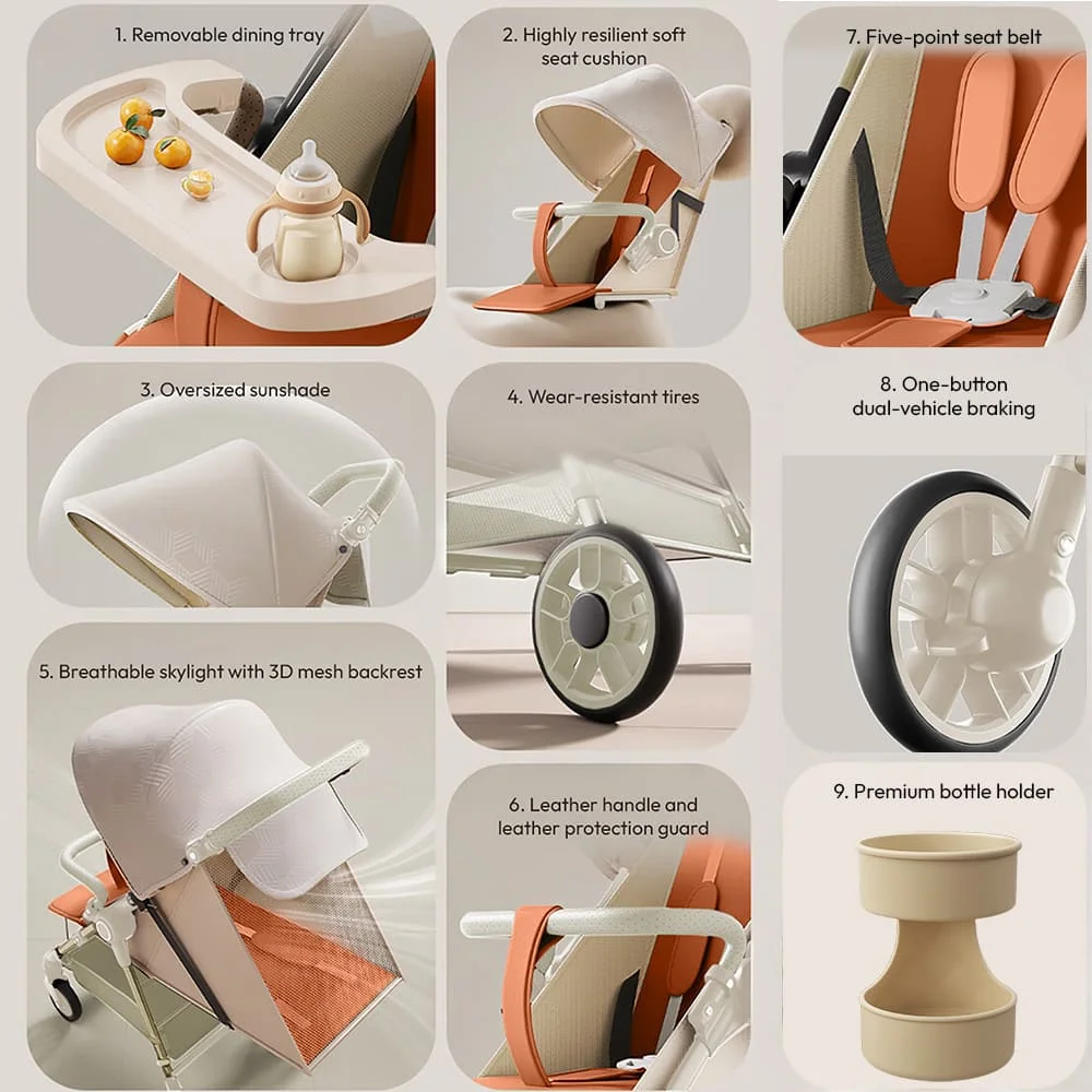 newnest stroller brown