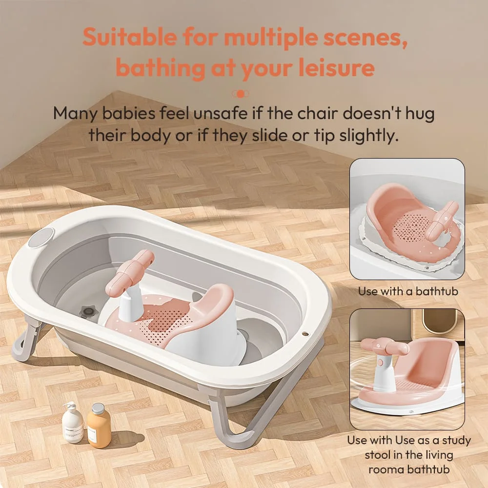 Ergonomic baby bath chair