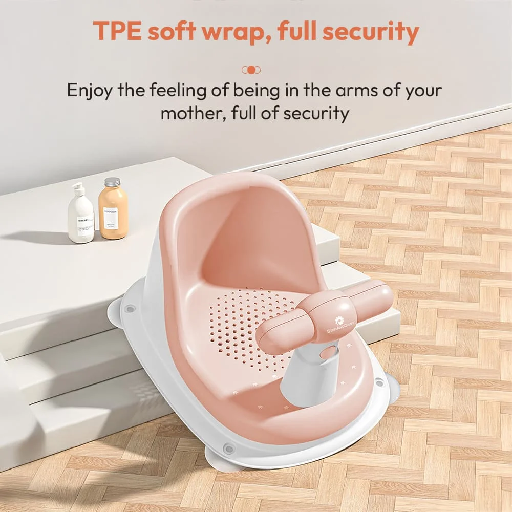 Comfortable baby bath seat