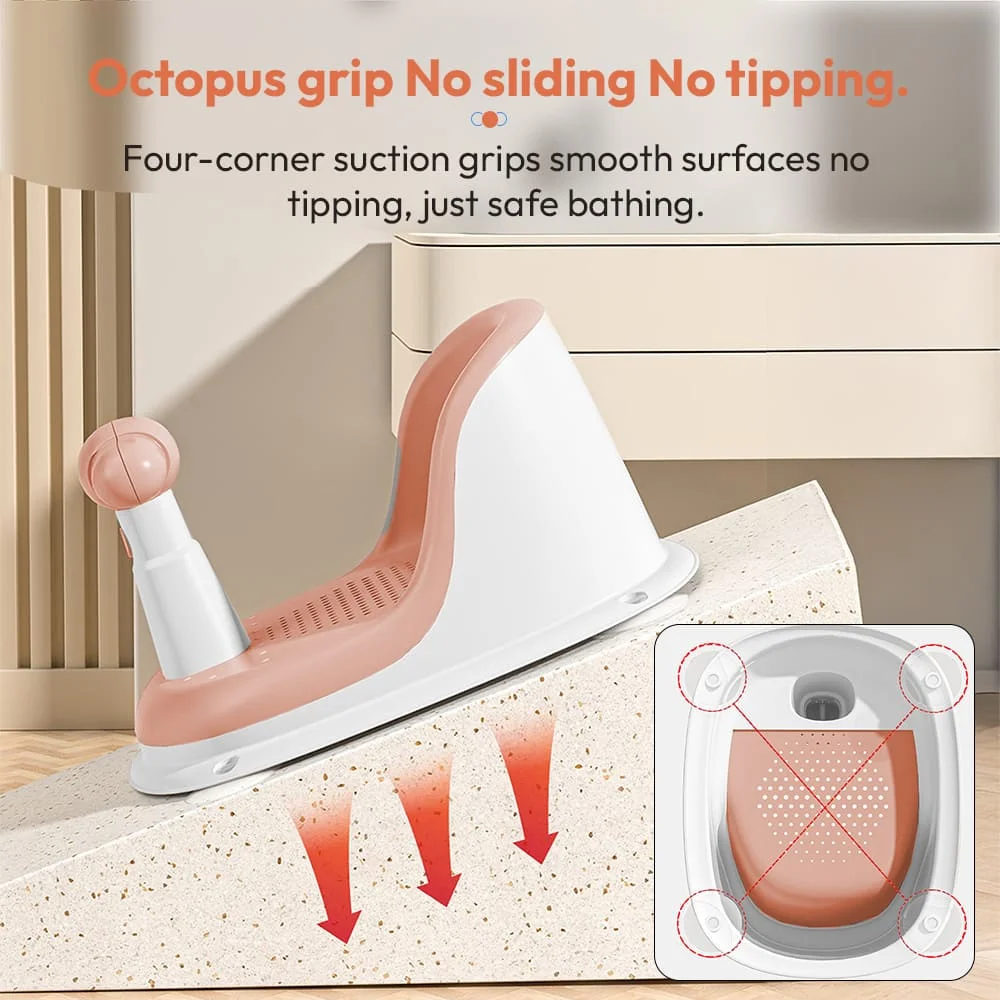 Baby bath time safety seat