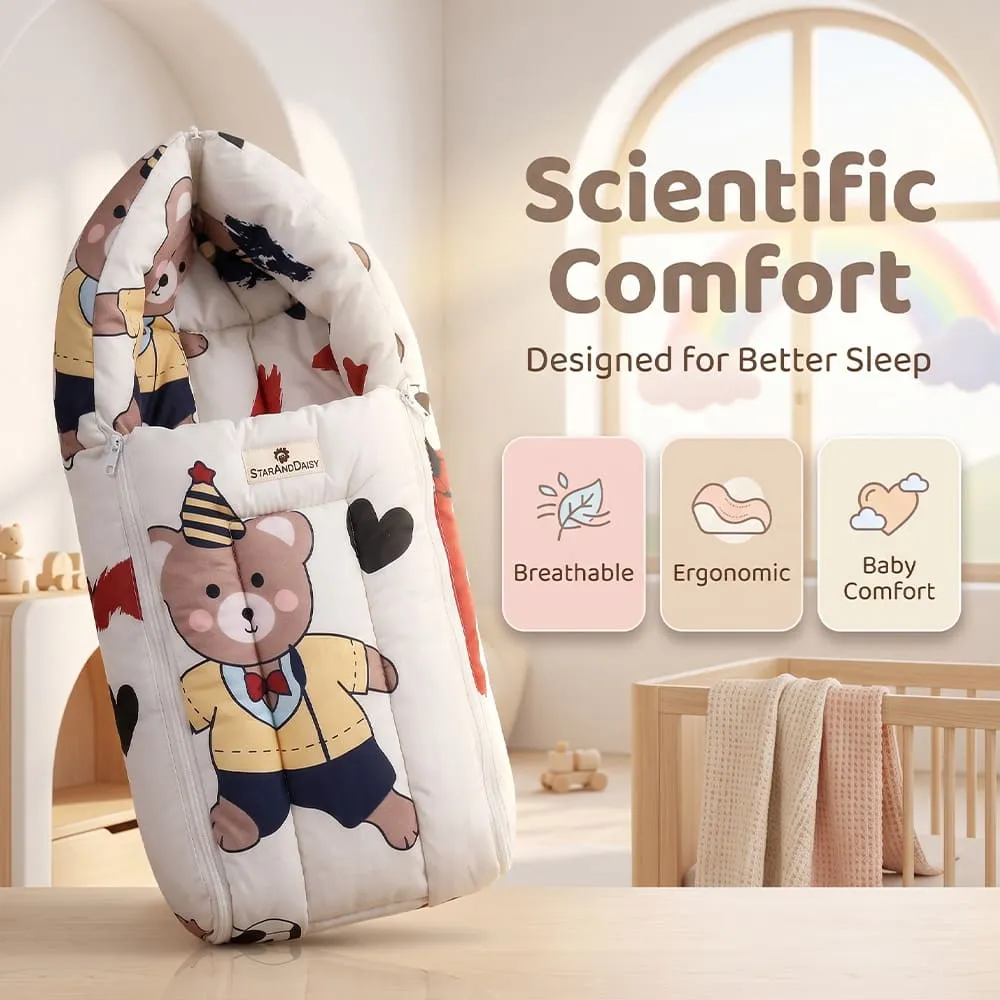scientif comfort baby sleeping bag bunny print
