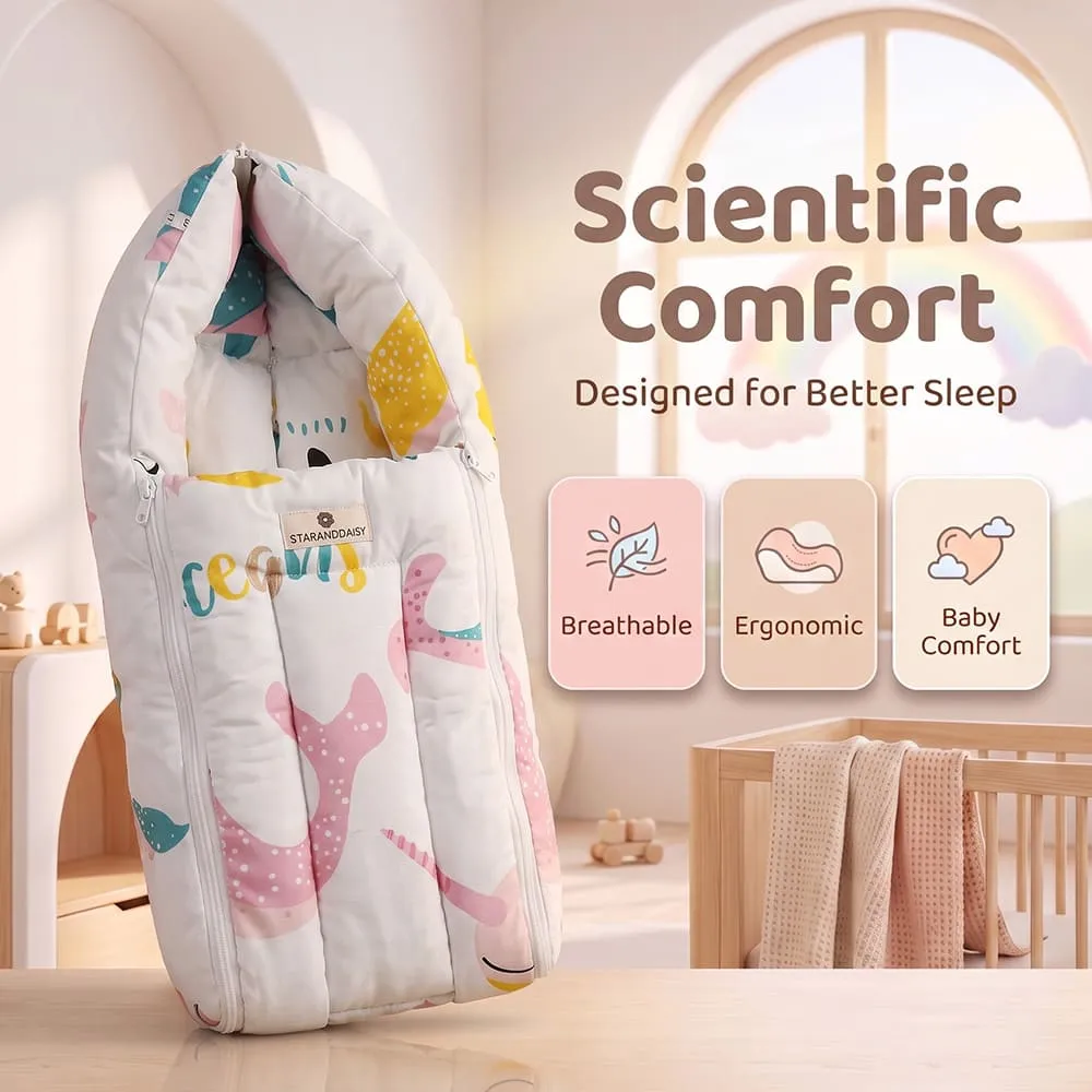 scientific comfort baby sleeping bag ocean print