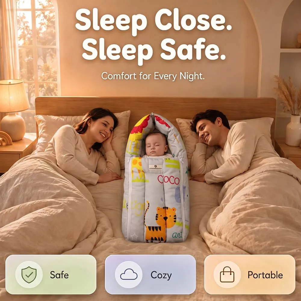 sleep close baby sleeping bag animal print