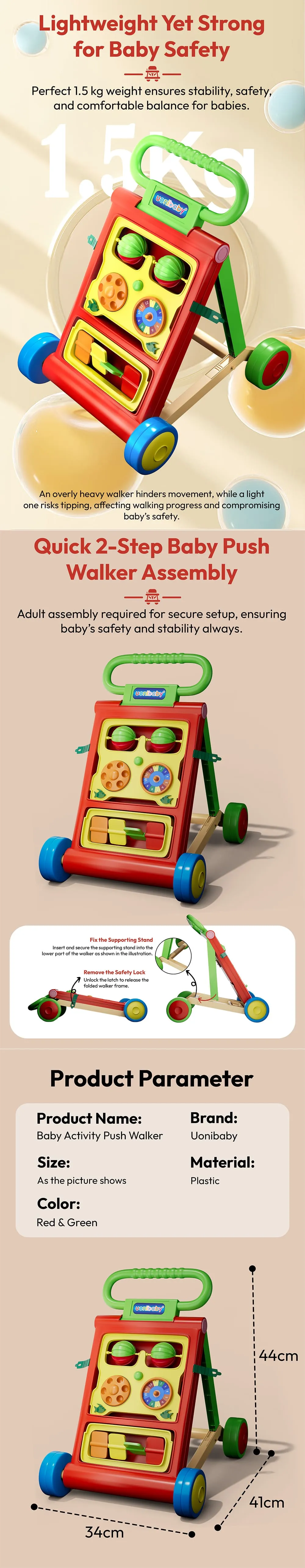 Uonibaby Push Walker