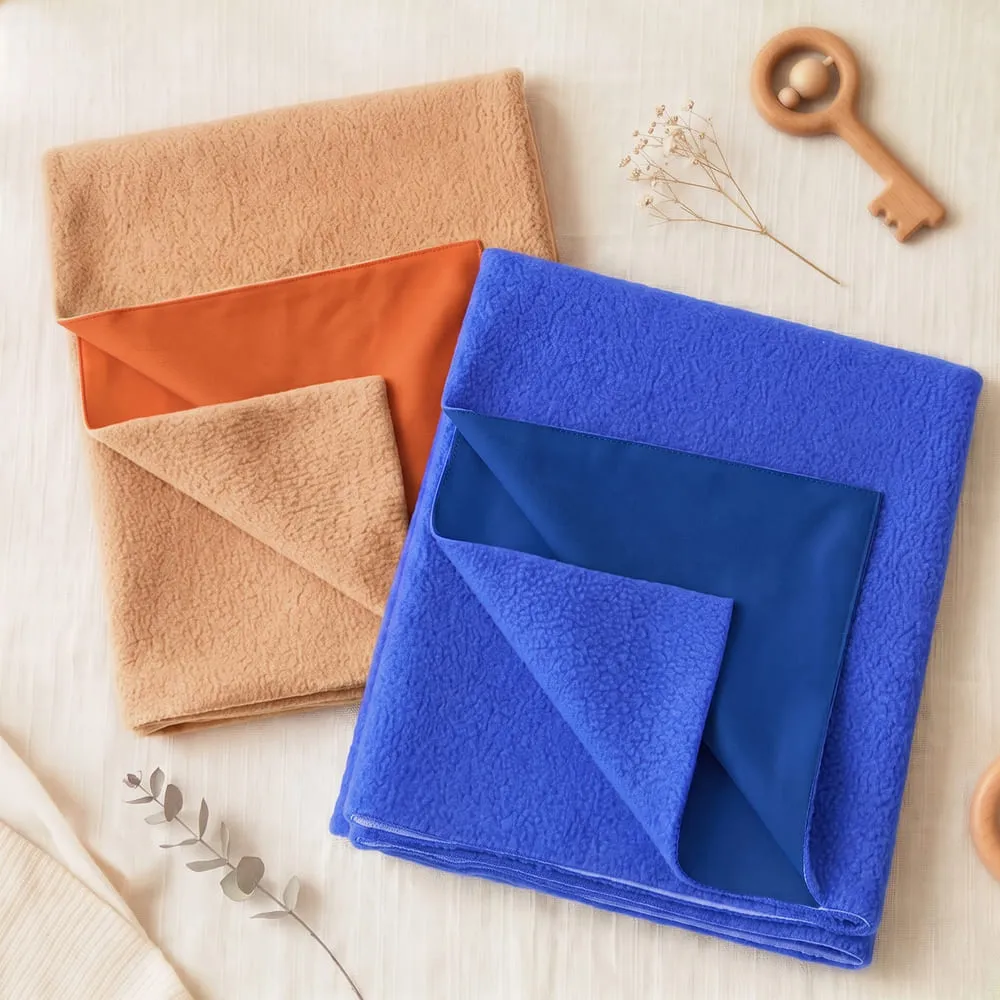 Baby Dry sheet blue orange
