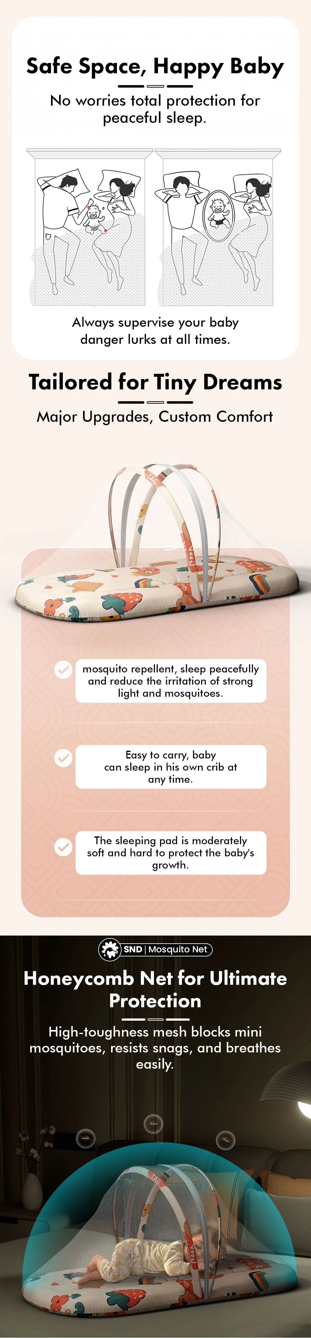 Bed Set with Mosquito Net