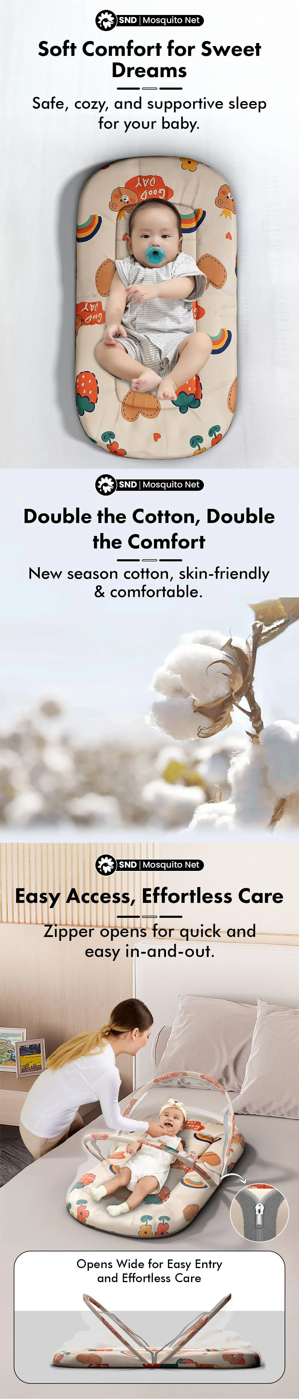 Bed Set with Mosquito Net