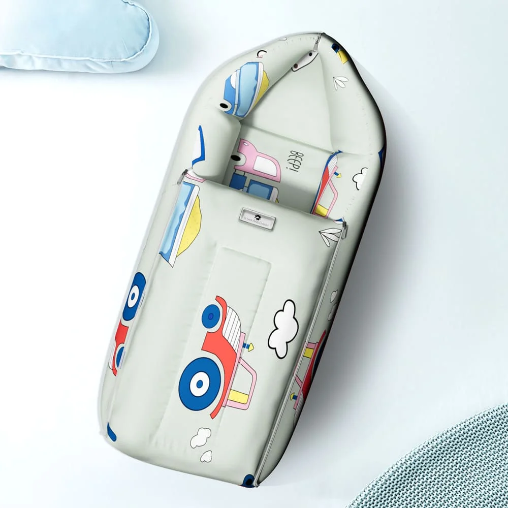 baby sleeping bag car print