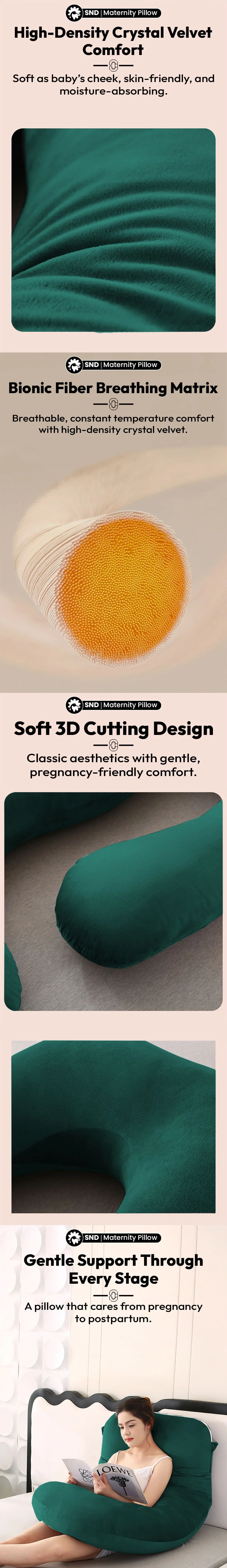 Pregnancy Pillow J Shape