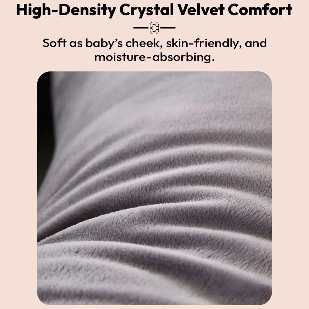 Pregnancy Pillow J Shape Grey