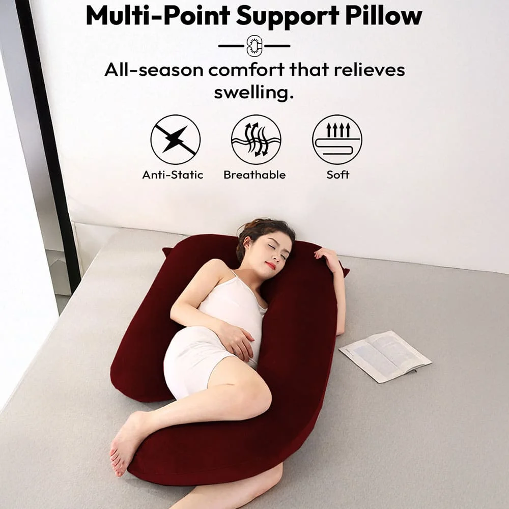 Pregnancy Pillow J Shape