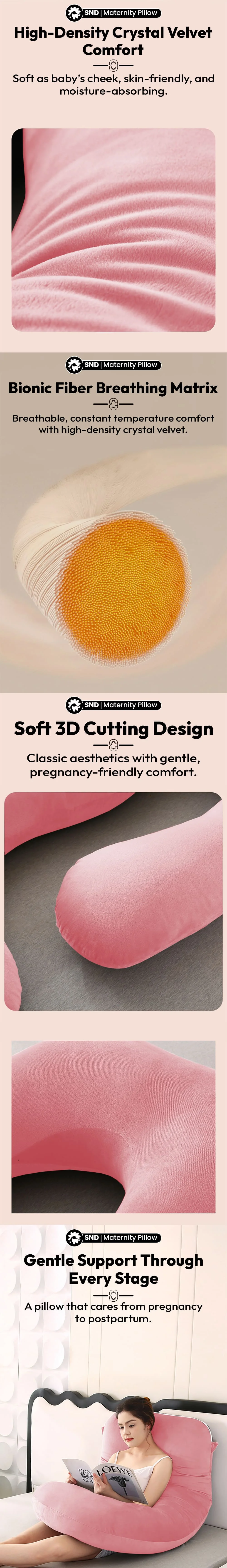 Pregnancy Pillow J Shape