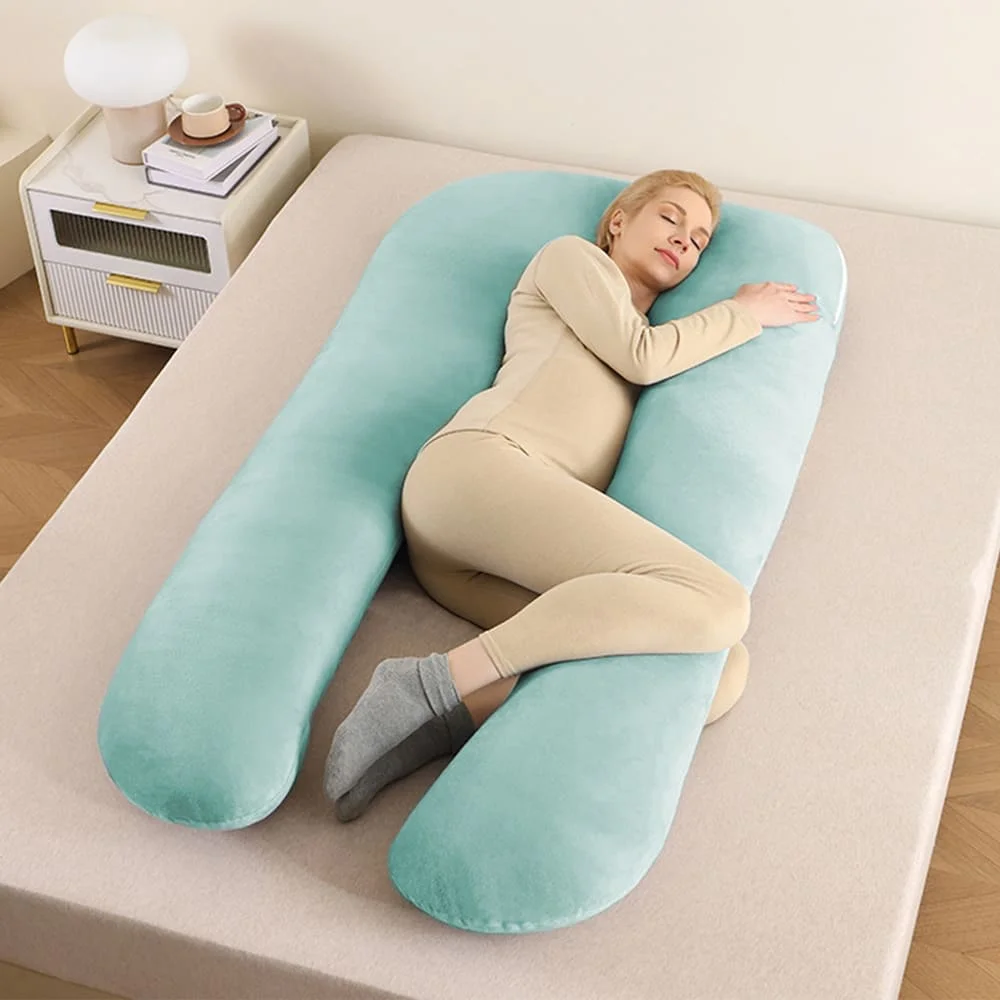 Pregnancy Pillow U Shape Green
