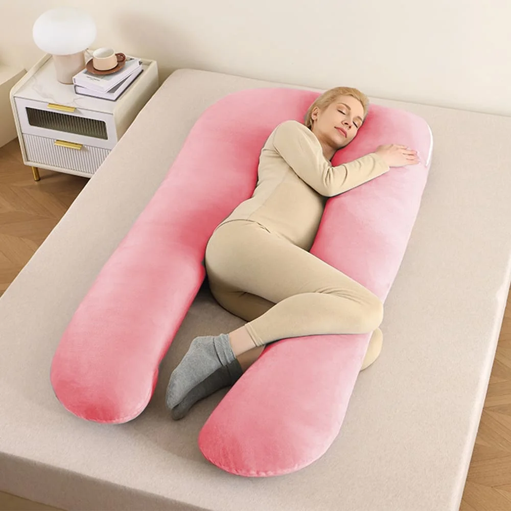 Pregnancy Pillow U Shape Pink
