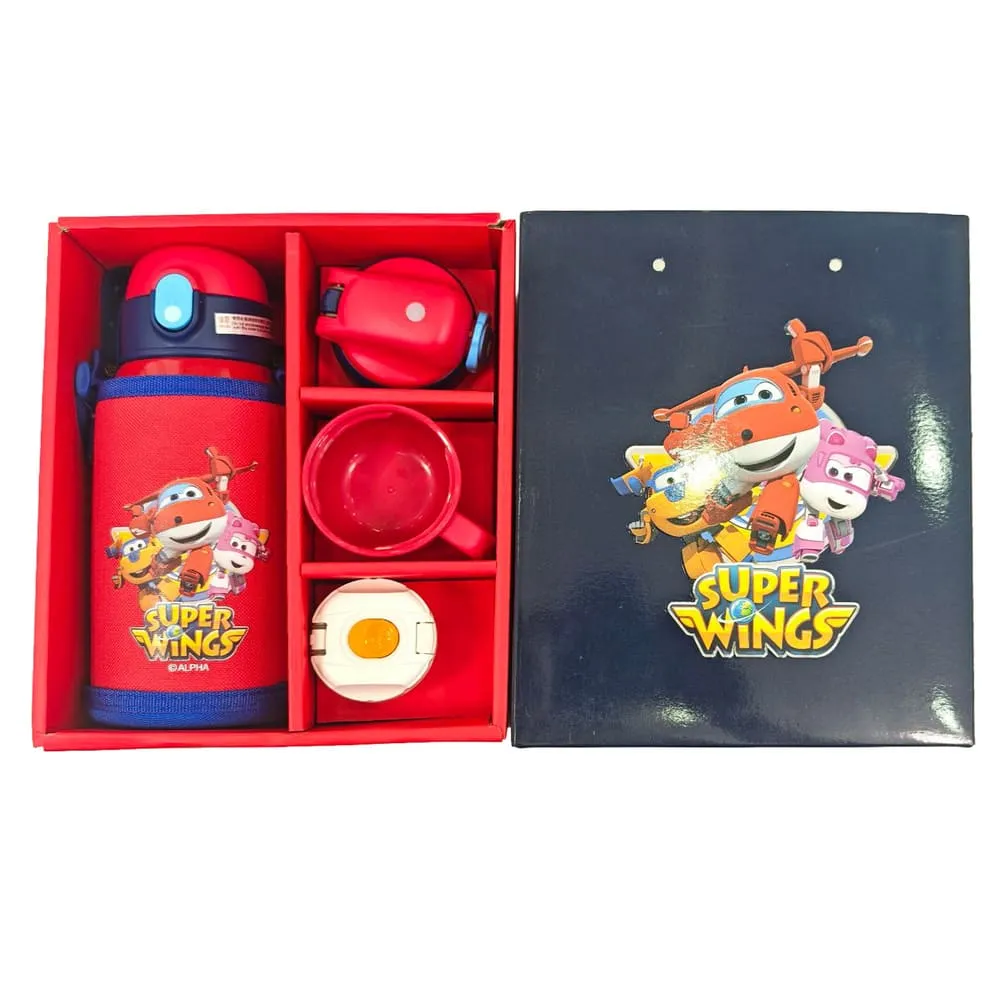 StarAndDaisy Cute duck Thermos Flask Gift Set with Multiple Lids & Cup – Stainless Steel Insulated Bottle for Kids & Adults - orange