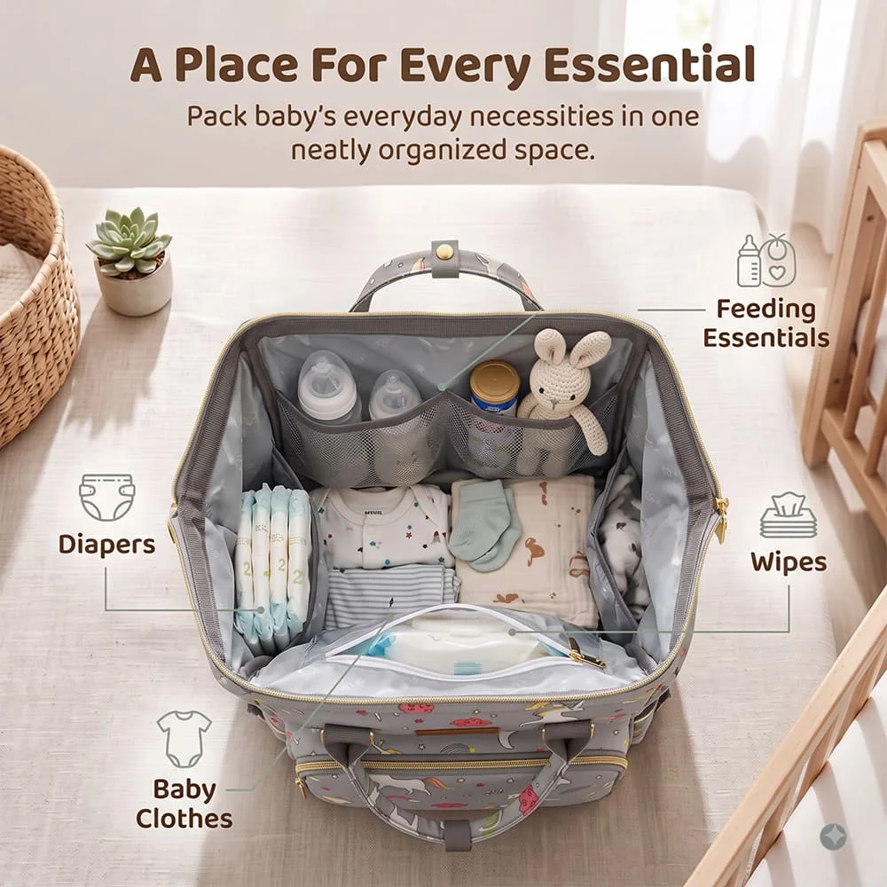 Unicorn diaper bag