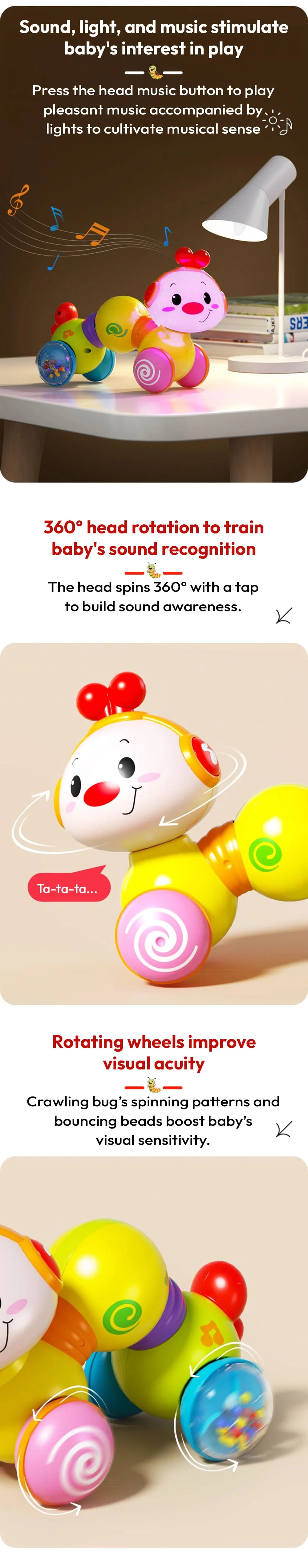 Wiggli Toy Cute Caterpillar